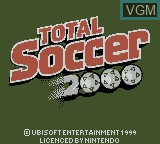 Title screen of the game David O'Leary's Total Soccer 2000 on Nintendo Game Boy Color