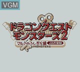 Title screen of the game Dragon Quest Monsters 2 - Malta no Fushigina Kagi - Iru no Bouken on Nintendo Game Boy Color