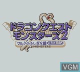 Title screen of the game Dragon Quest Monsters 2 - Malta no Fushigina Kagi - Ruka no Tabidachi on Nintendo Game Boy Color