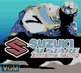 Title screen of the game Suzuki Alstare Extreme Racing on Nintendo Game Boy Color