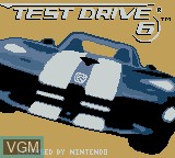 Title screen of the game Test Drive 6 on Nintendo Game Boy Color