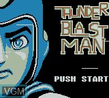 Title screen of the game Thunder Blast Man on Nintendo Game Boy Color