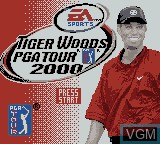 Title screen of the game Tiger Woods PGA Tour 2000 on Nintendo Game Boy Color