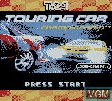 Title screen of the game TOCA Touring Car Championship on Nintendo Game Boy Color