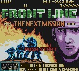 Title screen of the game Front Line - The Next Mission on Nintendo Game Boy Color