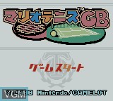Title screen of the game Mario Tennis GB on Nintendo Game Boy Color
