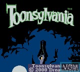 Title screen of the game Toonsylvania on Nintendo Game Boy Color