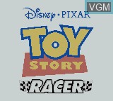 Title screen of the game Toy Story Racer on Nintendo Game Boy Color