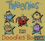 Title screen of the game Tweenies - Doodles' Bones on Nintendo Game Boy Color