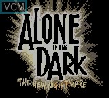 Title screen of the game Alone in the Dark - The New Nightmare on Nintendo Game Boy Color