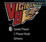Title screen of the game Vigilante 8 on Nintendo Game Boy Color