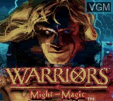 Title screen of the game Warriors of Might and Magic on Nintendo Game Boy Color