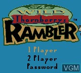Title screen of the game Wild Thornberrys, The - Rambler on Nintendo Game Boy Color