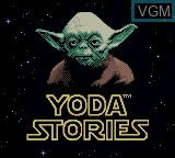 Title screen of the game Star Wars - Yoda Stories on Nintendo Game Boy Color