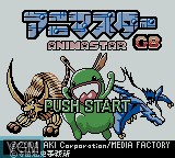 Title screen of the game Animastar GB on Nintendo Game Boy Color