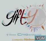 Title screen of the game Gifty on Nintendo Game Boy Color