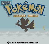 Title screen of the game Pokemon - Goldene Edition on Nintendo Game Boy Color
