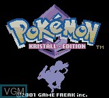 Title screen of the game Pokemon - Kristall-Edition on Nintendo Game Boy Color