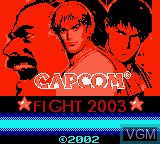 Title screen of the game Gals Fighters on Nintendo Game Boy Color