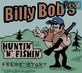 Title screen of the game Billy Bob's Huntin'-n-Fishin' on Nintendo Game Boy Color