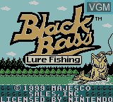 Title screen of the game Black Bass - Lure Fishing on Nintendo Game Boy Color