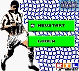 Title screen of the game Anpfiff - Der RTL Fussball-Manager on Nintendo Game Boy Color