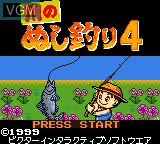 Title screen of the game Kawa no Nushi Tsuri 4 on Nintendo Game Boy Color