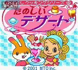 Title screen of the game Nakayoshi Cooking Series 4 - Tanoshii Dessert on Nintendo Game Boy Color