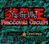 Title screen of the game Yu-Gi-Oh! - Racconti Oscuri on Nintendo Game Boy Color