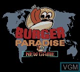 Title screen of the game Burger Paradise International on Nintendo Game Boy Color