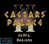Title screen of the game Caesars Palace II on Nintendo Game Boy Color