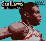 Title screen of the game Carl Lewis Athletics 2000 on Nintendo Game Boy Color