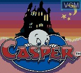 Title screen of the game Casper on Nintendo Game Boy Color