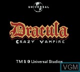 Title screen of the game Dracula - Crazy Vampire on Nintendo Game Boy Color