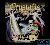Title screen of the game Crystalis on Nintendo Game Boy Color