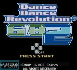 Title screen of the game Dance Dance Revolution GB2 on Nintendo Game Boy Color