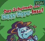 Title screen of the game Das Geheimnis der Happy Hippo-Insel on Nintendo Game Boy Color
