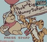 Title screen of the game Pooh and Tigger's Hunny Safari on Nintendo Game Boy Color