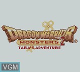 Title screen of the game Dragon Warrior Monsters 2 - Tara's Adventure on Nintendo Game Boy Color