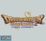 Title screen of the game Dragon Warrior Monsters 2 - Cobi's Journey on Nintendo Game Boy Color
