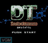Title screen of the game DT - Lords of Genomes on Nintendo Game Boy Color
