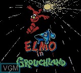 Title screen of the game Elmo in Grouchland on Nintendo Game Boy Color