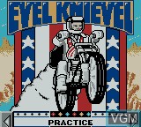 Title screen of the game Evel Knievel on Nintendo Game Boy Color