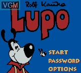 Title screen of the game Fix & Foxi - Episode 1 - Lupo on Nintendo Game Boy Color