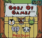 Title screen of the game Gobs of Games on Nintendo Game Boy Color