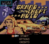 Title screen of the game Grand Theft Auto on Nintendo Game Boy Color