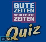 Title screen of the game Gute Zeiten Schlechte Zeiten Quiz on Nintendo Game Boy Color
