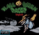 Title screen of the game Halloween Racer on Nintendo Game Boy Color