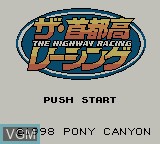 Title screen of the game Shutokou Racing, The on Nintendo Game Boy Color