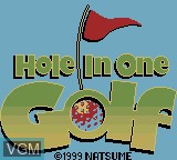 Title screen of the game Hole in One Golf on Nintendo Game Boy Color